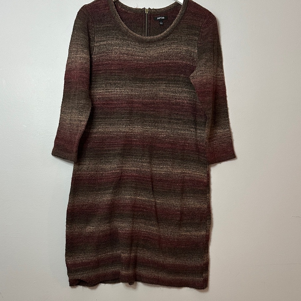 Apt. 9 brown ombre sweater dress.size L